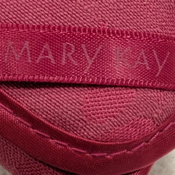 Vintage Mary Kay Roll-Up Pink Jacquard Travel Jewelry Bag & Dual Lipstick Case - Picture 4 of 5